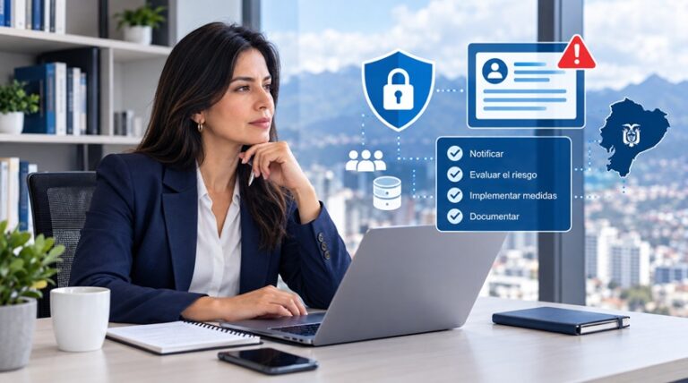 Notificación de vulneraciones de datos personales en Ecuador